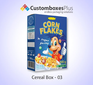 Custom Cereal Boxes are made to keep these delicious and healthy food items safe and secure. First pack your cereals in aluminum covers for keeping moisture away from the cereals then pack them in these custom packaging boxes is the safest way for these food items.