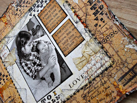 SRM Stickers Blog - Vintage Layout by Angélique - #baby #stickers #borders #love #stitches #layout