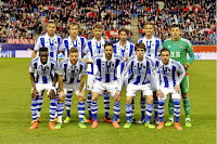 REAL SOCIEDAD DE FÚTBOL DE SAN SEBASTIÁN - San Sebastián, Guipúzcoa, España - Temporada 2015-16 - Jonathas, Mikel González, Xabi Prieto, Granero, Diego Reyes y Rulli; Bruma, Illarramendi, De la Bella, Elustondo y Héctor Hernández - ATLÉTICO DE MADRID 3 (Reyes p.p., Saúl Ñíguez, Griezmann) REAL SOCIEDAD 0 - 01/03/2016 - Liga de 1ª División, jornada 27 - Madrid, estadio Vicente Calderón