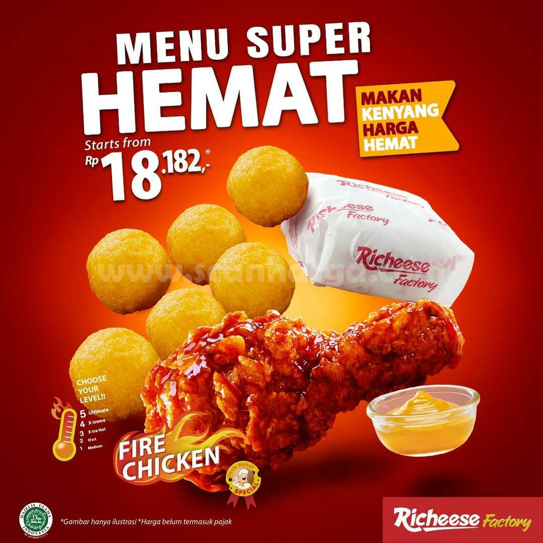 Promo Richeese Factory Hari ini! Paket SUPER HEMAT cuma Rp 18.182