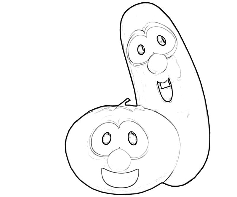 Printable Larry the Cucumber 1 Coloring Page
