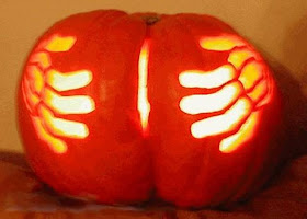 Pumpkin Butt Carving