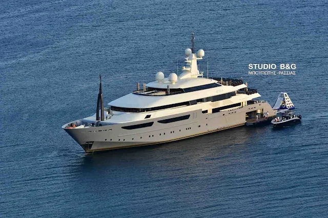 Το super yacht Azteca στο Ναύπλιο