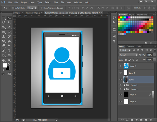 Buat Design Tampilan Smartphone Photoshop