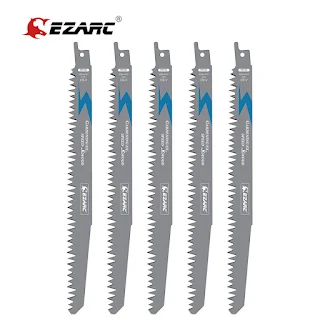 EZARC 5Pcs Wood Pruning Reciprocating Saw Blade Sharp Ground Teeth CRV Long Lifetime Sabre Saw Blades for Wood Woodworking Tools R931GS HOWN - STORE