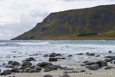 挪威,  羅浮敦群島, lofoten island, norway,Unstad beach