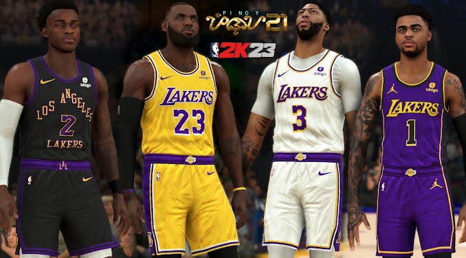 Los Angeles Lakers Jersey Pack v2 by Pinoy21 | NBA 2K23