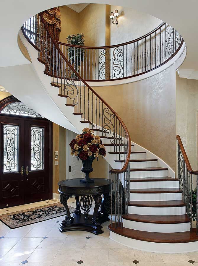 Round Staircase Design - New Home Staircase Design Pictures, Pictures, Photos - Duplex Home Staircase Design - Staircase design pictures - NeotericIT.com