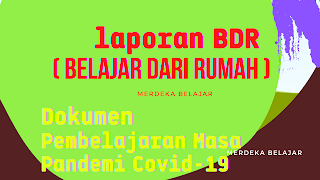 Contoh Laporan BDR (Belajar Dari Rumah) Masa Pandemi Covid-19