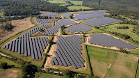 Solar farm (Photograph Credit: Simon Dawson/Bloomberg) Click to Enlarge.