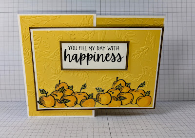 Cheerful Basket stampin up fun fold card