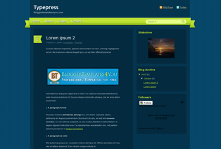 Free Blogger Templates Typepress 