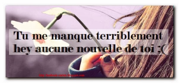 Phrase facebook tu me manque - statut facebook