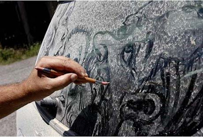 Dust Theme In Car Paint Art