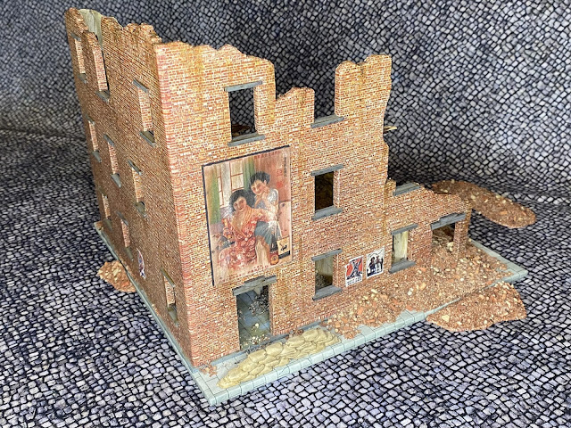 28mm 4Ground Chinese Building Ruins for Bolt Action