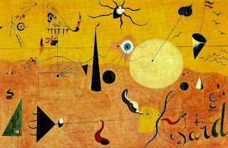 MIRÓ, Juan. Paisagem catalã com caçador (1923 – 1924).