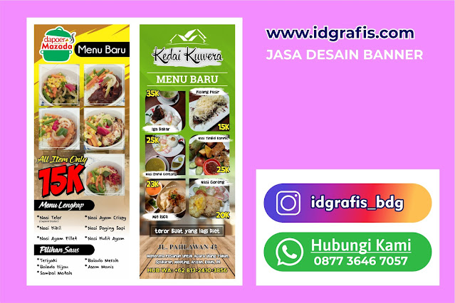 idgrafis.com - Melayani jasa pembuatan desain spanduk / desain banner online. Kontak kami di WA : 0877 3646 7057