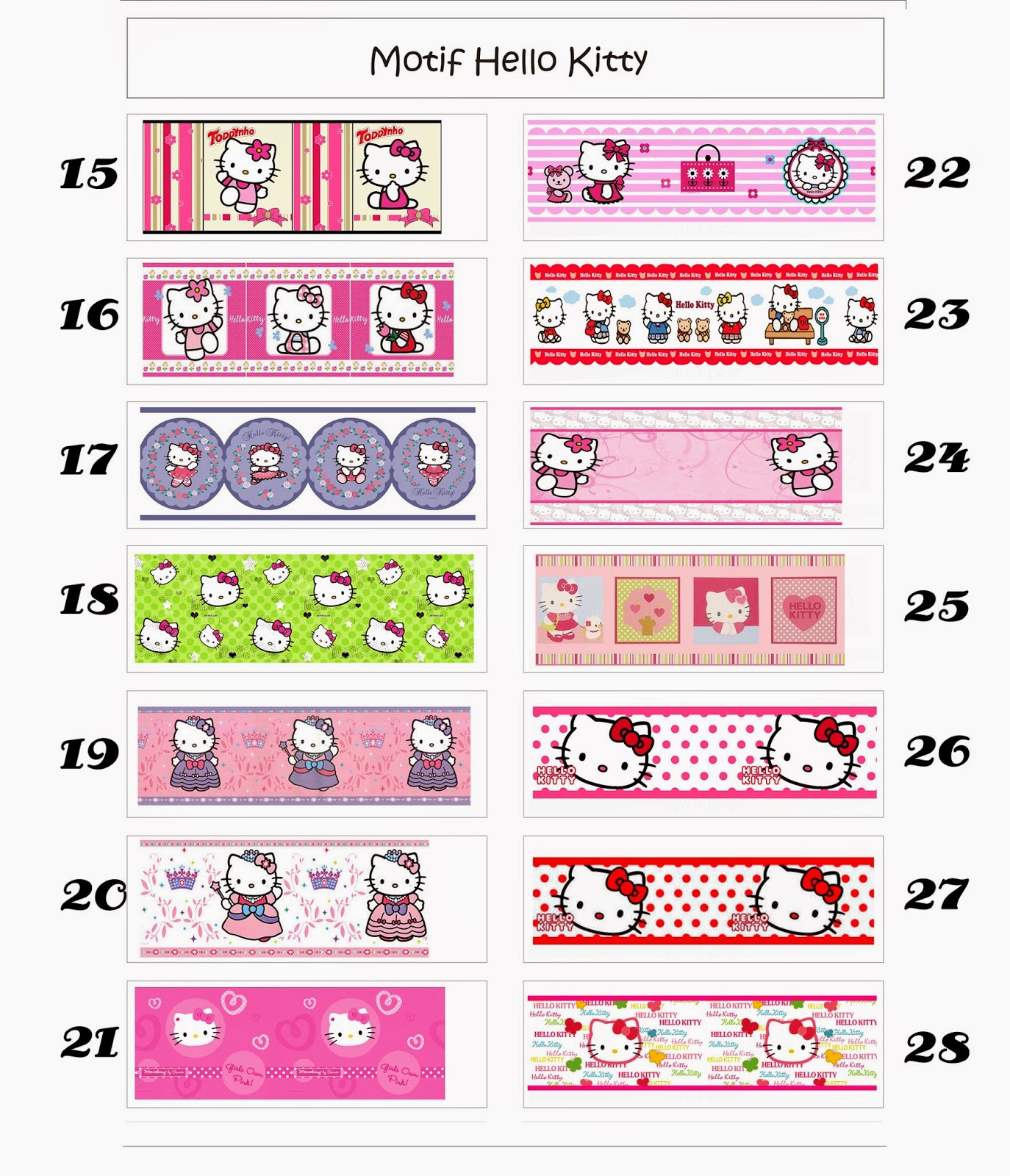 Wallpaper Border Murah Meriah: Katalog New motif & Design