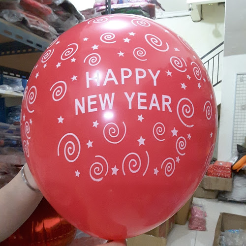 Balon Latex Print HAPPY NEW YEAR