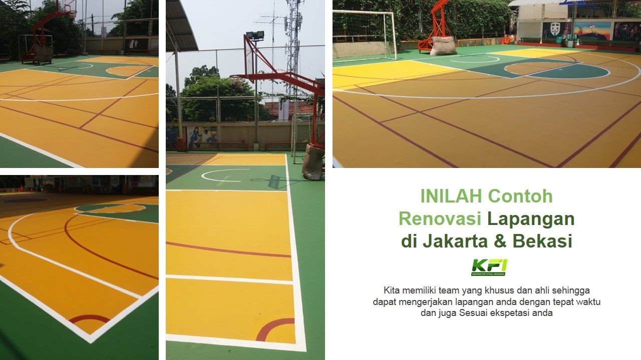 Pengecatan Lapangan Basket