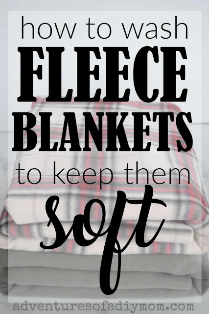 image of fleece blankets with the overlaying text: how to wash fleece blanket to keep them soft