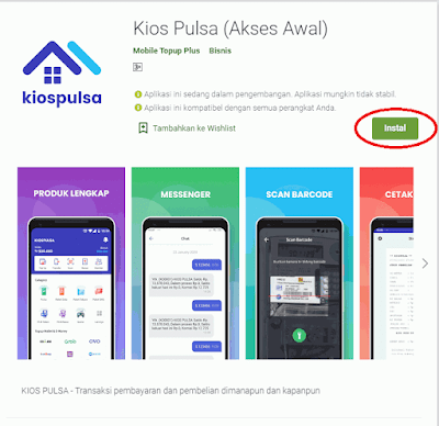 Cara Download dan Menggunakan Aplikasi Android KIOS Mobile Topup