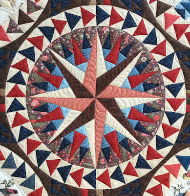 'Aves Quilt' made by Barbara Gillespie,  APQS Longarm quilted by Frances Meredith, Fabadashery Longarm Quilting