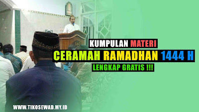 Kumpulan Materi 30 Hari Ceramah Ramadhan Lengkap Gratis !