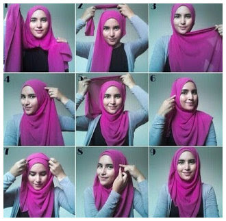 Foto Tutorial Cara Memakai Hijab Modern Dan Modis Terbaru 2015