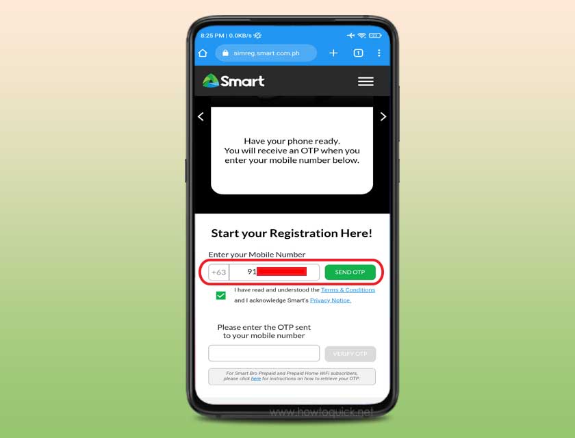 Smart and TNT SIM Card Registration Number