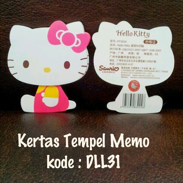 Kertas Tempel Memo Hello Kitty Murah Grosir Ecer