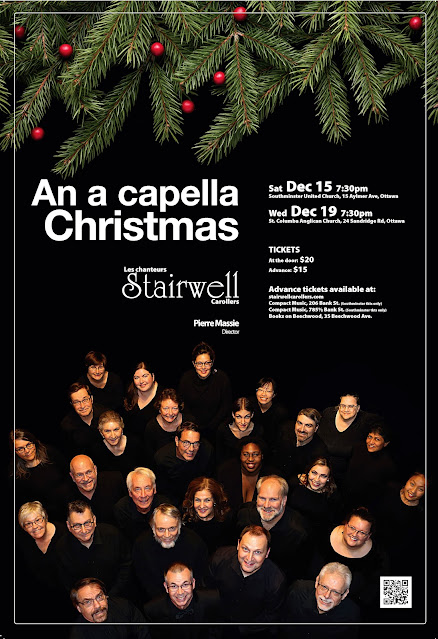 Stairwell Caroller Christmas Concert poster 2019