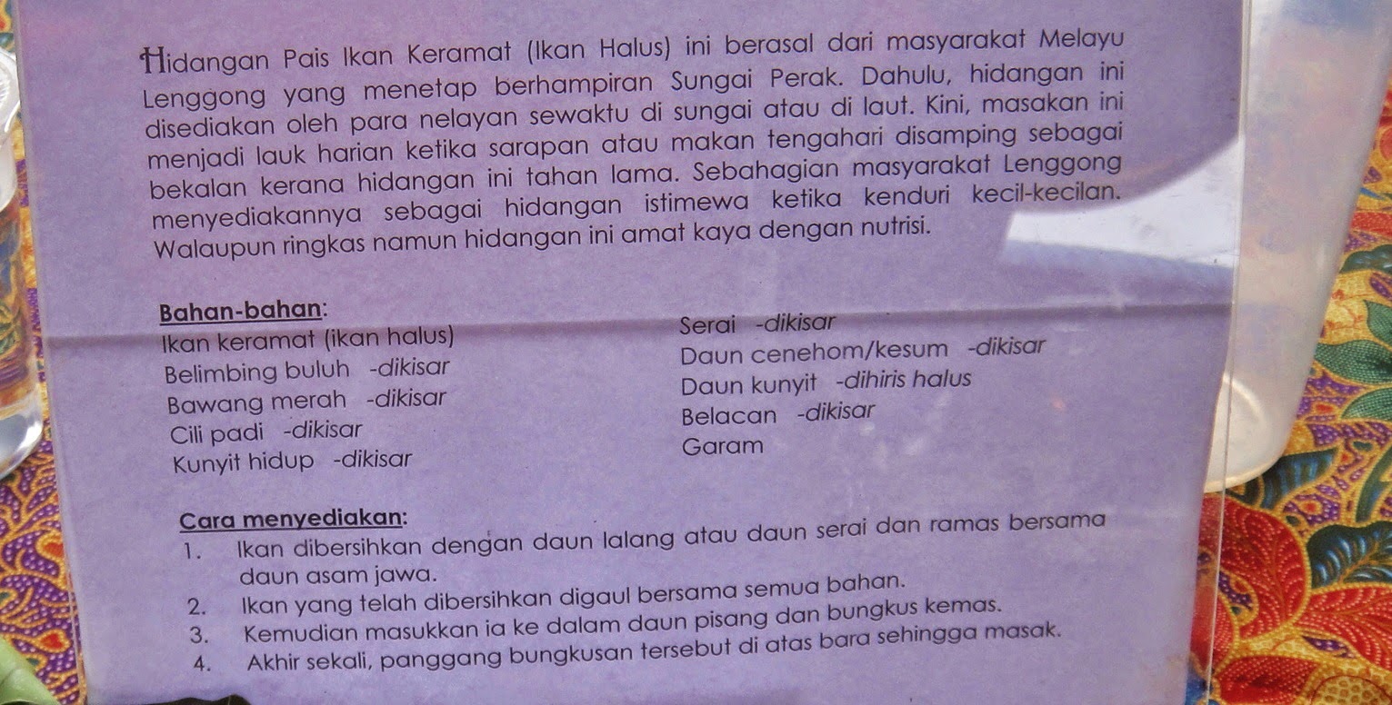 De' Nurul: Makanan Tradisi Perak