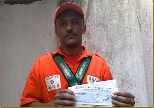 Psicolo se passa por gari