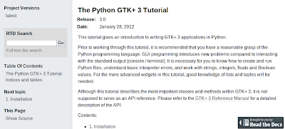 The Python GTK+ 3 Tutorial