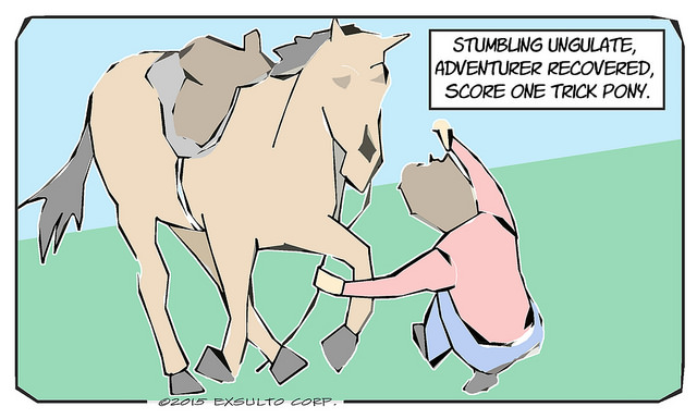 Stumbling Ungulate - Horse Comic