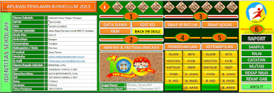  Menjelang pembagian buku laporan pendidikan semua guru selalu sibuk mengolah nilai siswa Aplikasi Raport Kelas 1 SD Kurikulum 2013 Exel