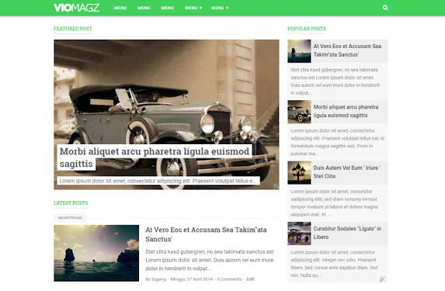 VioMagz Blogger Template