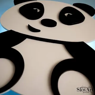 Dečija zidna lampa simpatična panda