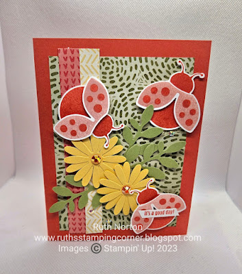 stampin up, hello ladybug