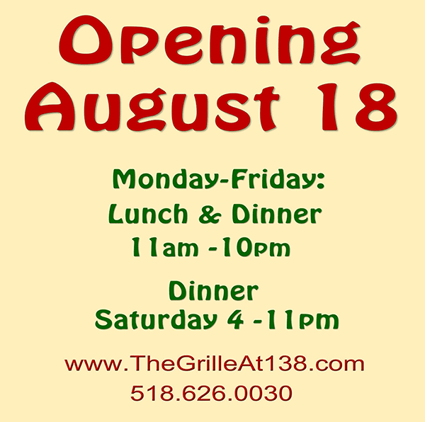  Opening August 18th