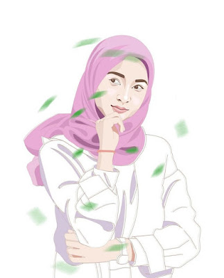 Gambar Kartun Muslimah Cantik