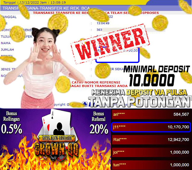 CrownQQ Agen DominoQQ BandarQ dan Domino99 Online Terbesar