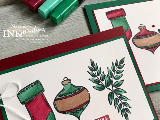 By Angie McKenzie for Kre8tors Blog Hop; Click READ or VISIT to go to my blog for details! Featuring the Tag Buffet and Peace & Joy stamp sets along with the Scallop Tag Punch and Wrapped in Christmas stamp set by Stampin' Up!; #tagbuffetstampset #peaceandjoystampset #scalloptagpunch   #naturesinkspirations #coloringwithblends #alcoholmarkers #makingotherssmileonecreationatatime #cardtechniques #stampinup #handmadecards #christmascards #giftcards #gifttags #kre8torsbloghop