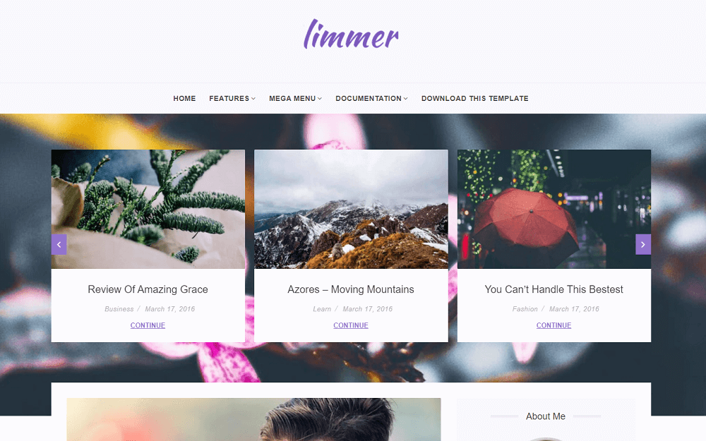 Limmer Blogger Theme