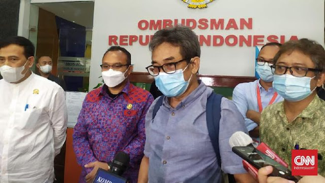 Perwakilan 75 orang pegawai KPK yang dinyatakan tidak lolos tes wawasan kebangsaan (TWK) menggugat keterbukaan informasi