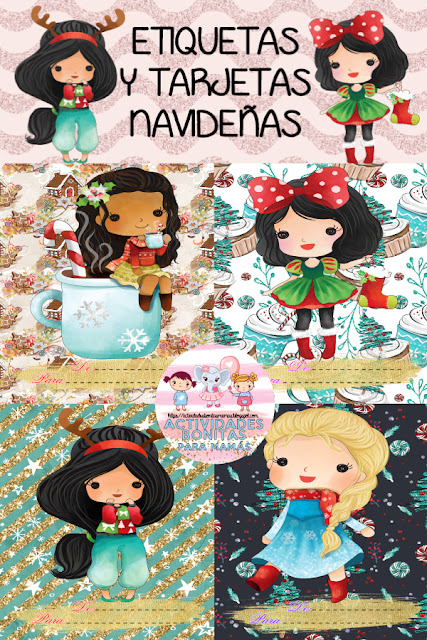 etiquetas-tarjetas-navidad-princesas-disney