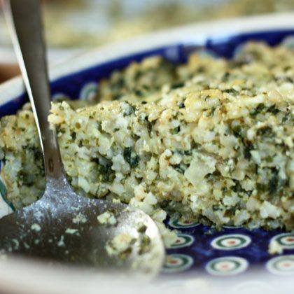 Green Greens Rice Casserole