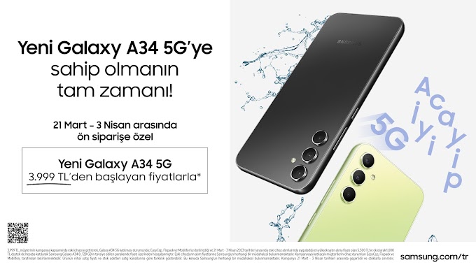 Yeni Samsung Galaxy A34 ve A54 avantajlı değişim kampanyasıyla ön satışa sundu