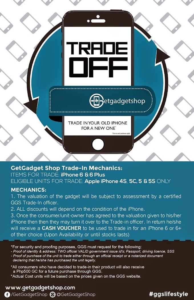 GetGadget Shop One Day Trade Off Promo on March 31